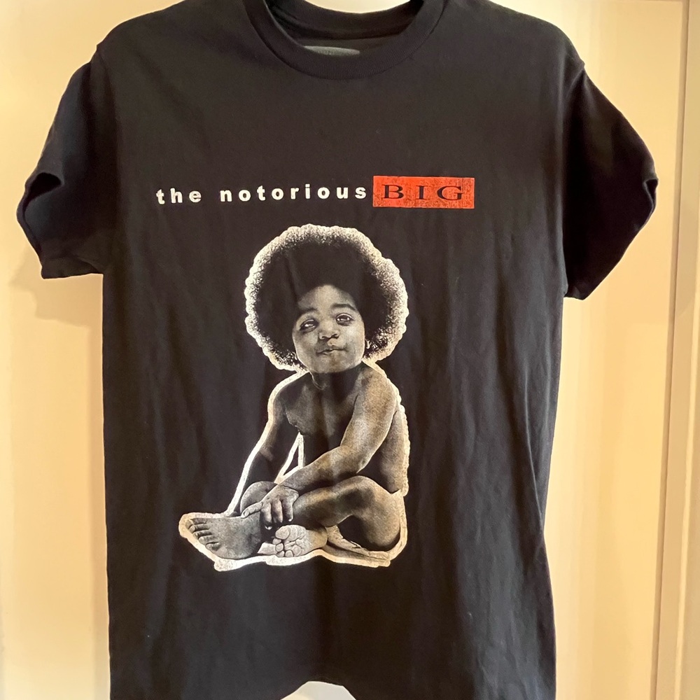 Vintage Notorious B.I.G. Graphic Tee – Baby Photo Design (Size S)